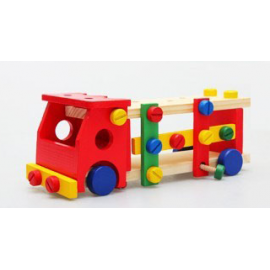 Žaislas Medinis lavinamasis sunkvežimis